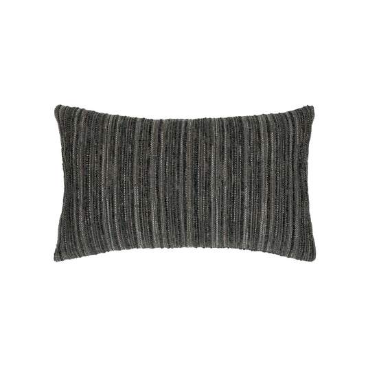 Elaine Smith Luxe Stripe Charcoal 12 x 20 Pillow