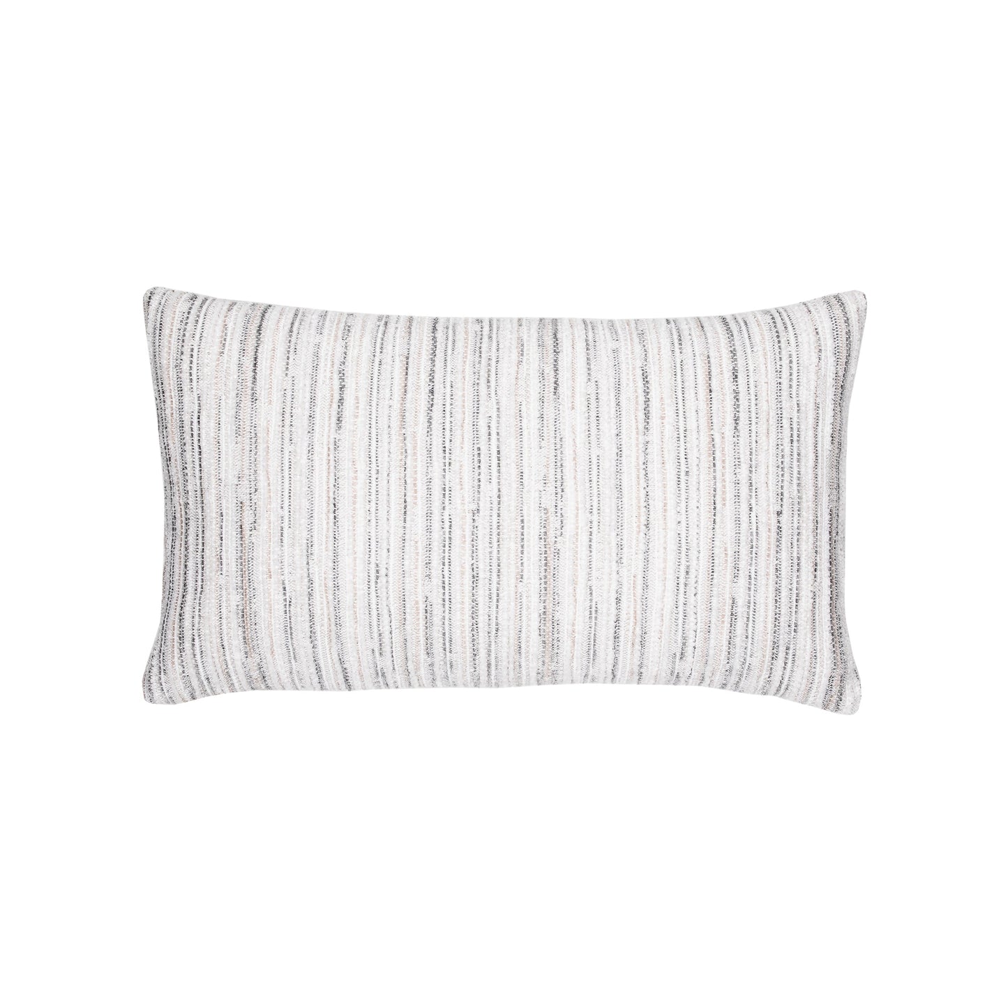 Designer Lumbar Pillow Luxe Stripe Pebble, image 1