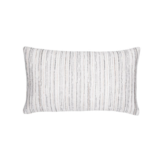 Designer Lumbar Pillow Luxe Stripe Pebble