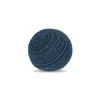 12" Round Elaine Smith Orb Pillow Luxe Stripe Indigo
