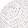 12" Round Elaine Smith Orb Pillow Luxe Stripe Pebble