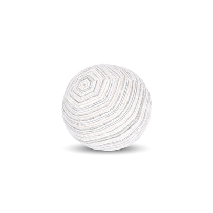 
                  12" Round Elaine Smith Orb Pillow Luxe Stripe Pebble - Image 1
                