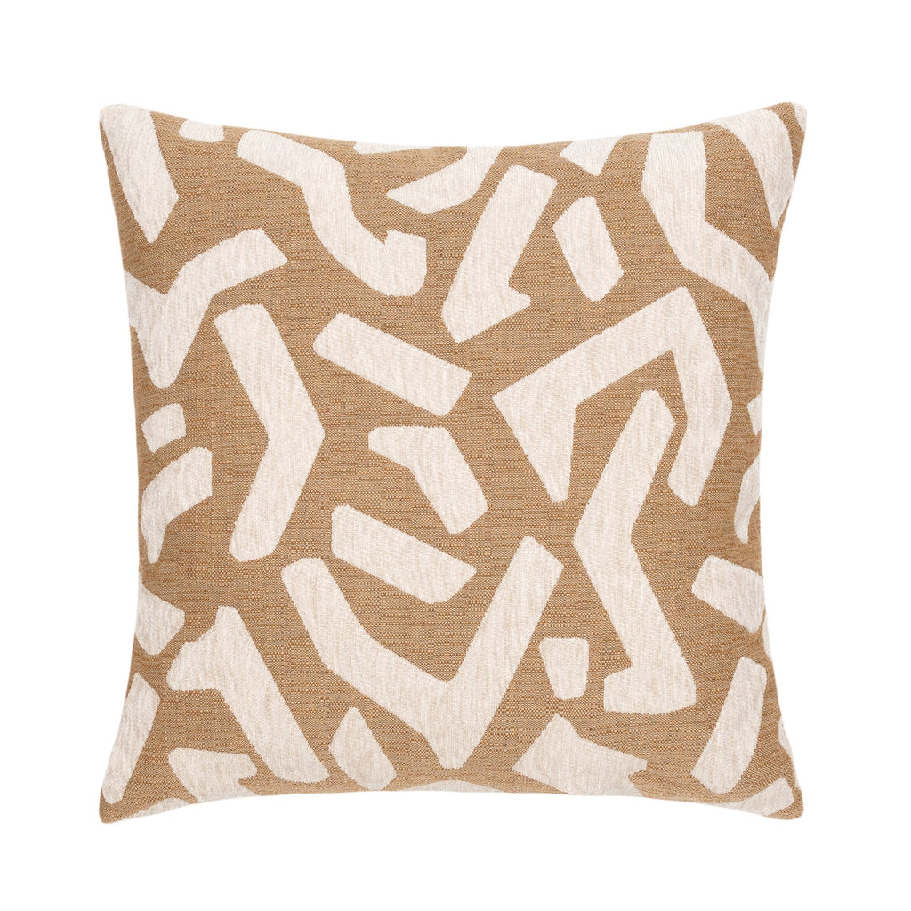 Elaine Smith 22 Square Pillow Fascination Caramel