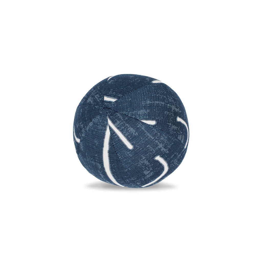 12" Round Elaine Smith Orb Pillow Instinct Denim