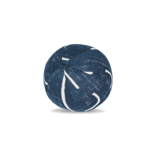 12" Round Elaine Smith Orb Pillow Instinct Denim