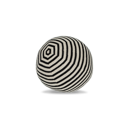 12" Round Elaine Smith Orb Pillow Sincerity Ebony
