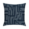 22" Square Elaine Smith Pillow  Noble Indigo