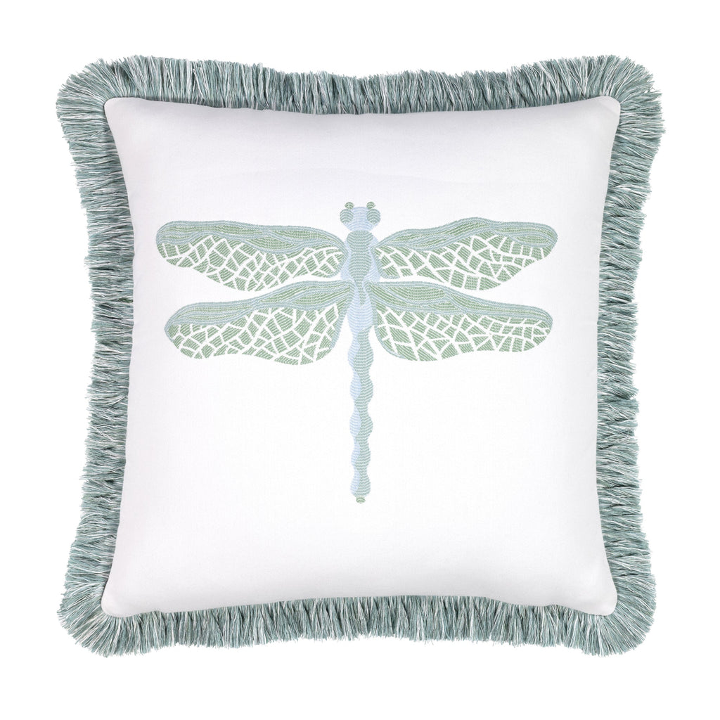 Elaine Smith 20 Square Pillow Dragonfly Surf