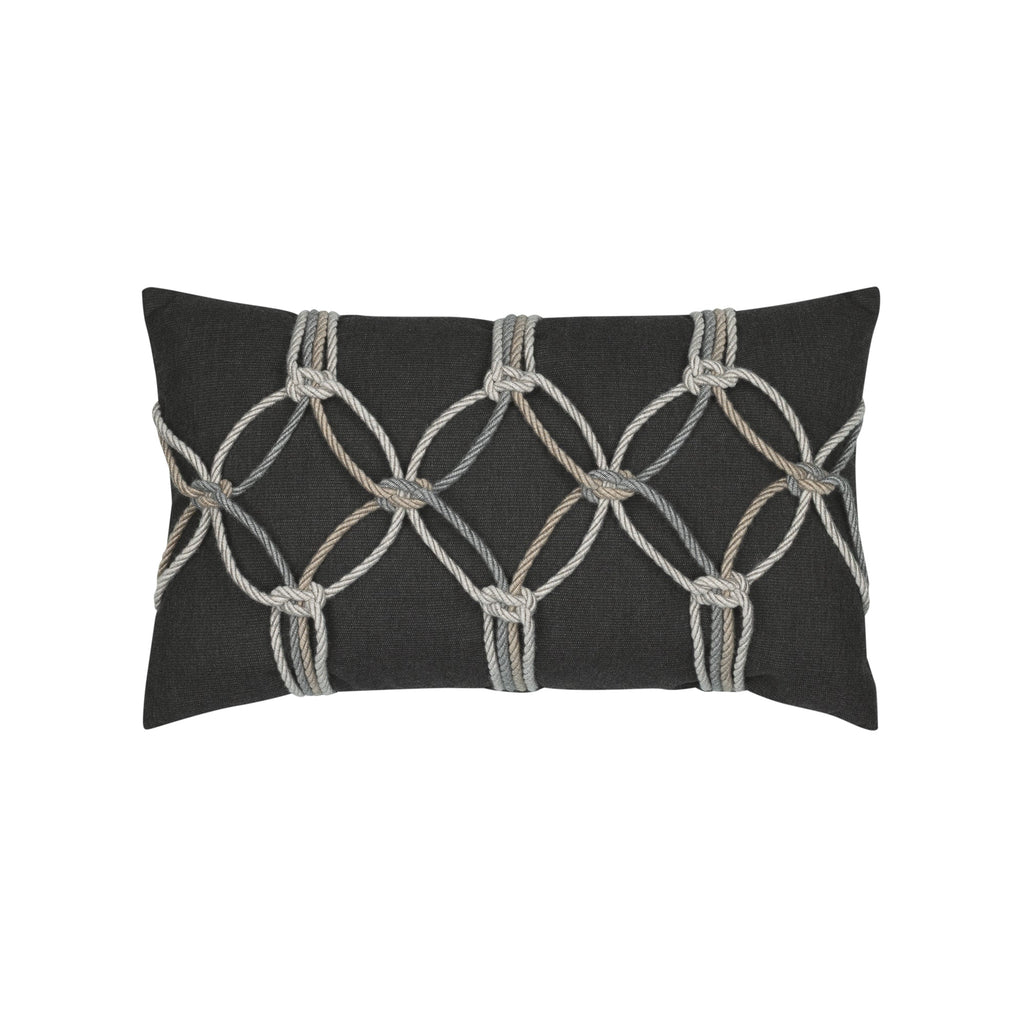 12" x 20" Elaine Smith Pillow Carbon Rope
