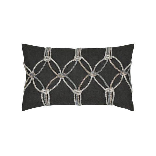 12" x 20" Elaine Smith Pillow Carbon Rope