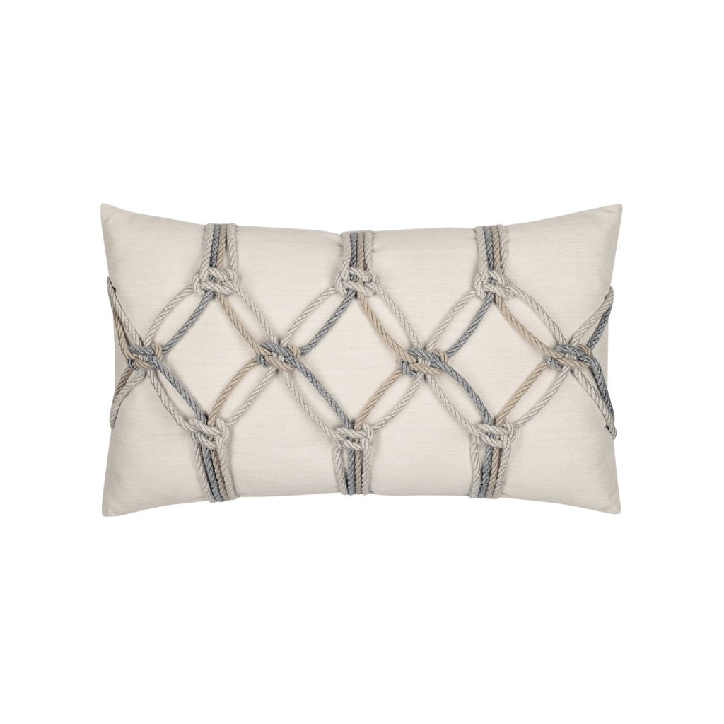 Elaine Smith Grigio Rope 12 x 20 Pillow
