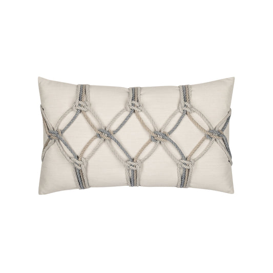 Elaine Smith Grigio Rope 12 x 20 Pillow