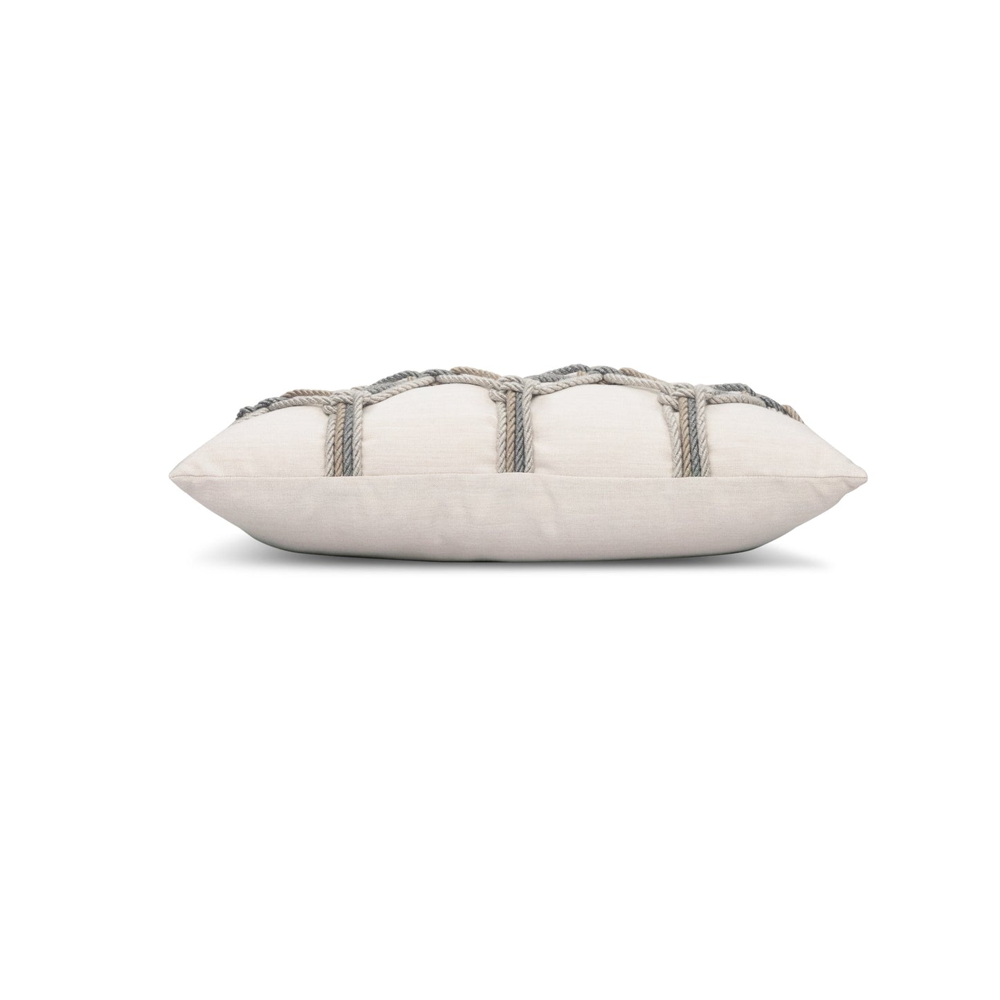 12" x 20" Elaine Smith Pillow Grigio Rope, image 7
