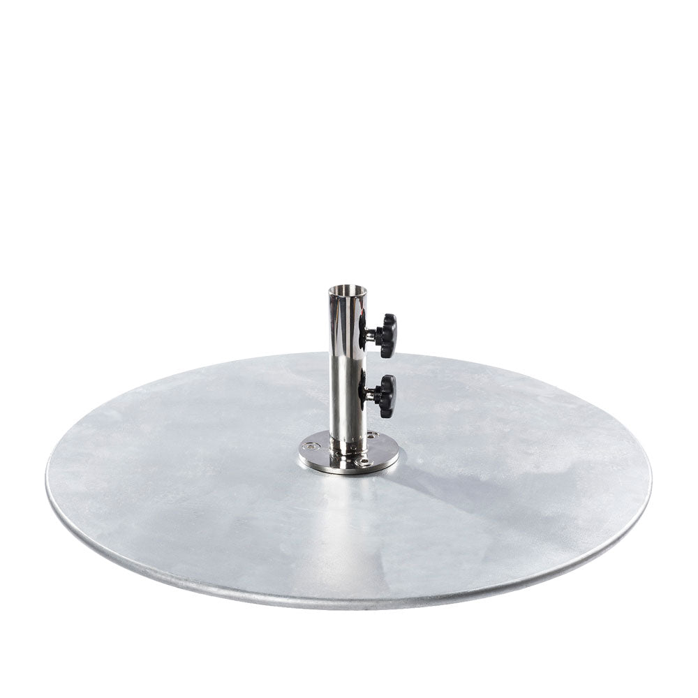 30" Round Galvanized Steel Plate Umbrella Base