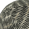 12" Round Elaine Smith Orb Pillow Intertwine Ebony