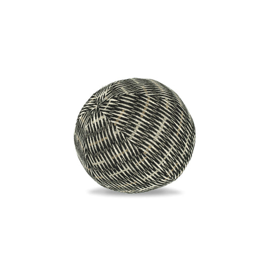 12" Round Elaine Smith Orb Pillow Intertwine Ebony