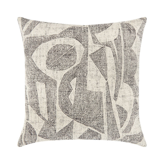 Elaine Smith 22 Square Pillow Influence Ebony