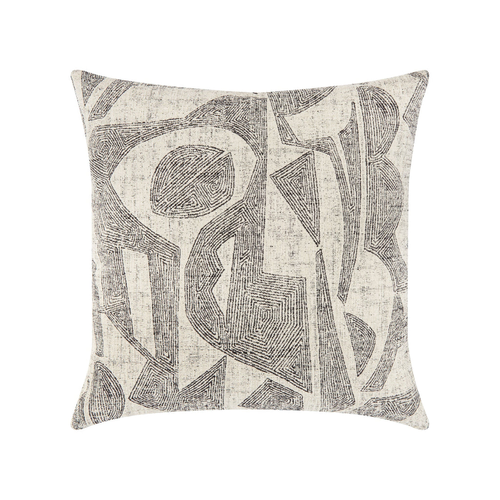 Elaine Smith 20 Square Pillow Influence Ebony