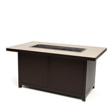 30x50 Chat Height Capri Fire Pit Canyon Taupe Top