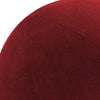 12" Round Elaine Smith Orb Pillow Lush Velvet Lipstick