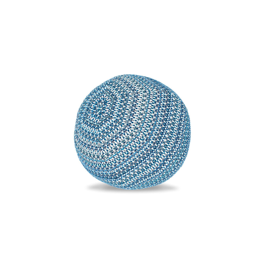12" Round Elaine Smith Orb Pillow Kaleidoscope Indigo