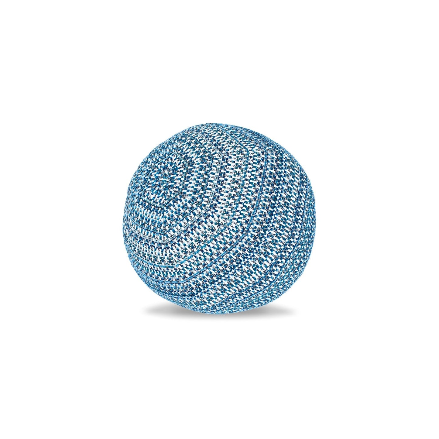 12" Round Elaine Smith Orb Pillow Kaleidoscope Indigo, image 1