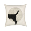 Elaine Smith 20 Square Pillow Unconditional Woof Tail