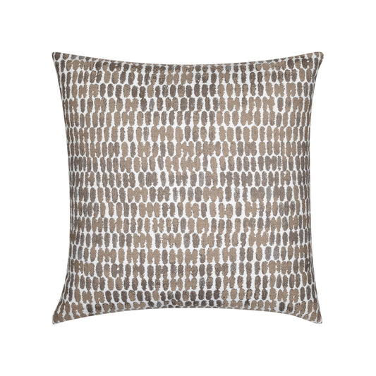 Elaine Smith 20 Square Pillow Thumbprint Latte