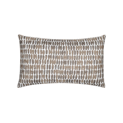 
                  Elaine Smith Thumbprint Latte Lumbar Pillow - Image 1
                