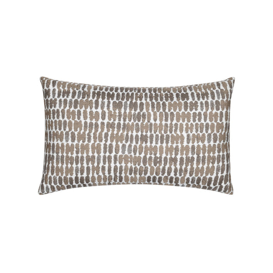 Elaine Smith Thumbprint Latte Lumbar Pillow