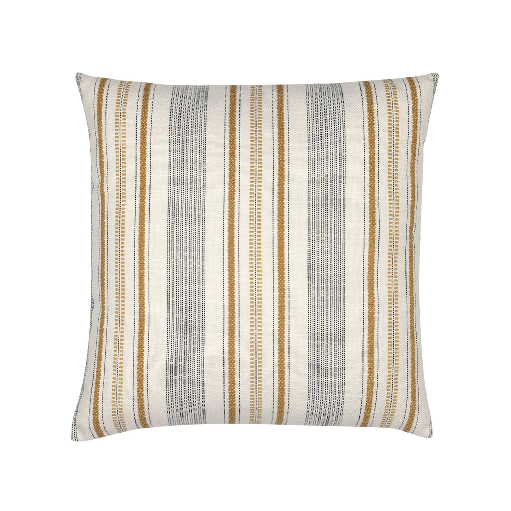 Elaine Smith Pathway Gold Square Pillow