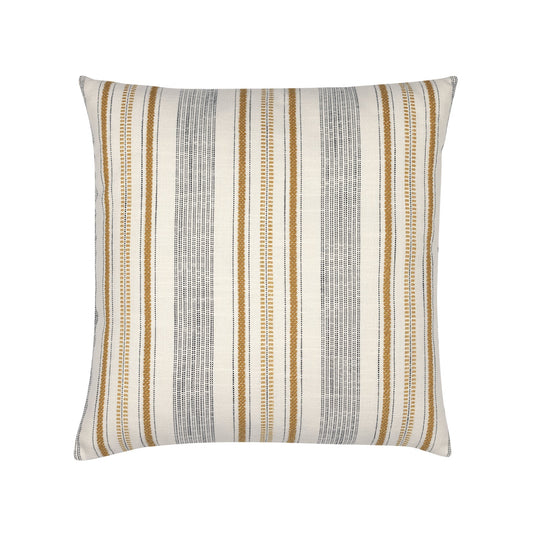 Elaine Smith Pathway Gold Square Pillow