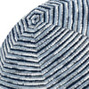 12" Round Elaine Smith Orb Pillow Progress Indigo