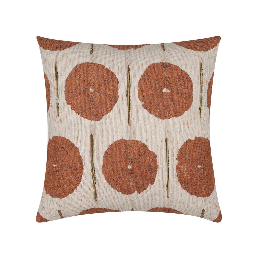 Elaine Smith Solstice Papaya Square Pillow