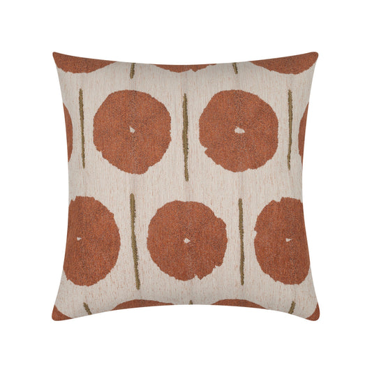 Elaine Smith Solstice Papaya Square Pillow