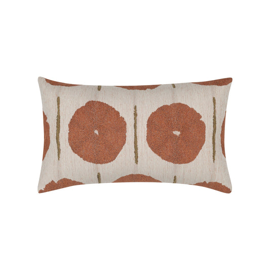 Elaine Smith Solstice Papaya 12 x 20 Square Pillow