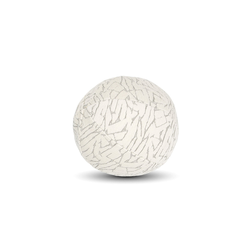 12" Round Elaine Smith Orb Pillow Synchronize Ivory
