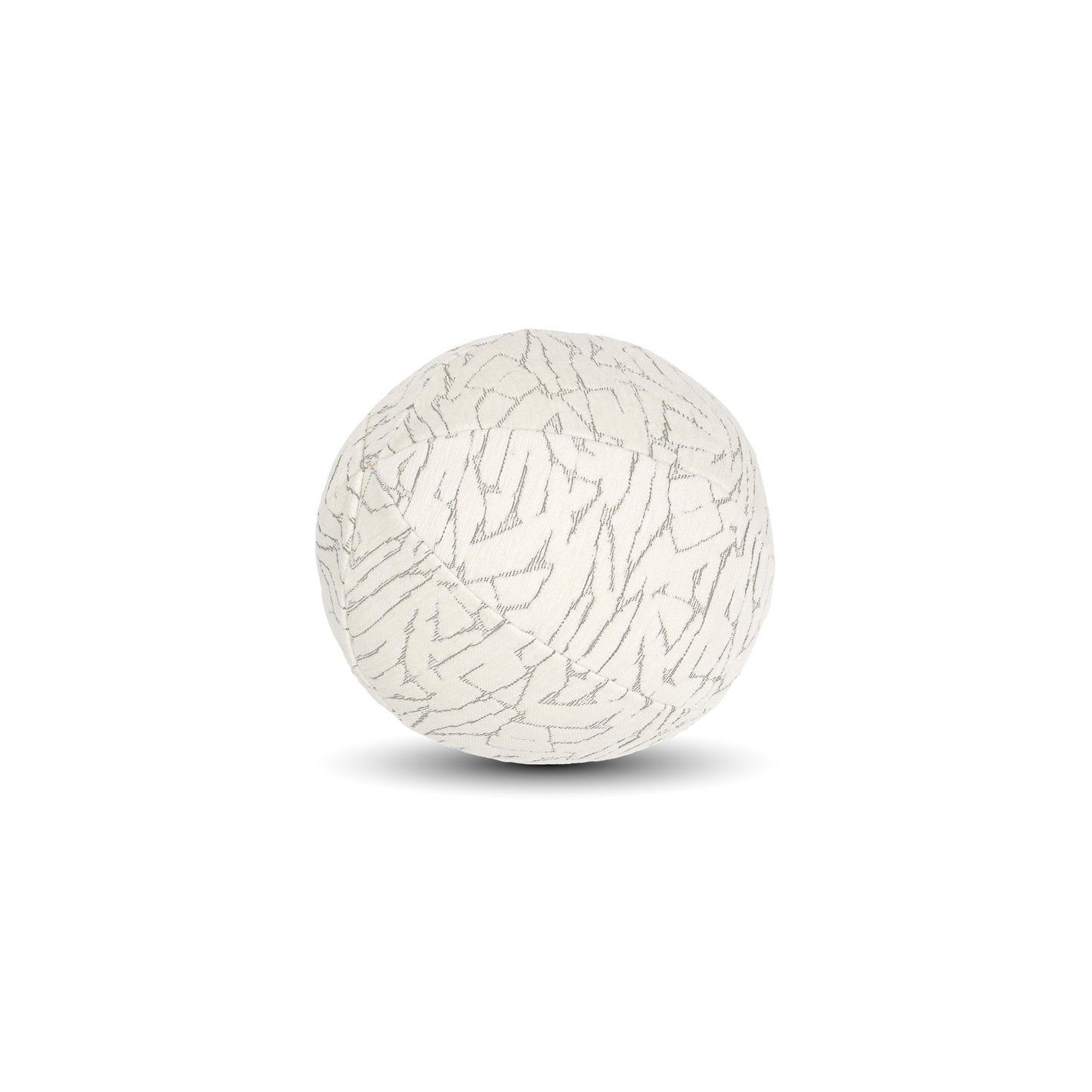 12" Round Elaine Smith Orb Pillow Synchronize Ivory, image 1