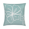 Elaine Smith Hibiscus Mist 22 Square Pillow