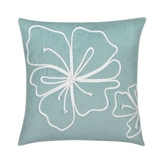 Elaine Smith Hibiscus Mist 22 Square Pillow