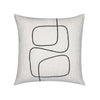 Elaine Smith 20 Square Pillow Linear Luxe Ebony