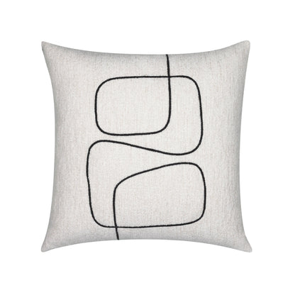 
                  Elaine Smith 20 Square Pillow Linear Luxe Ebony - Image 1
                