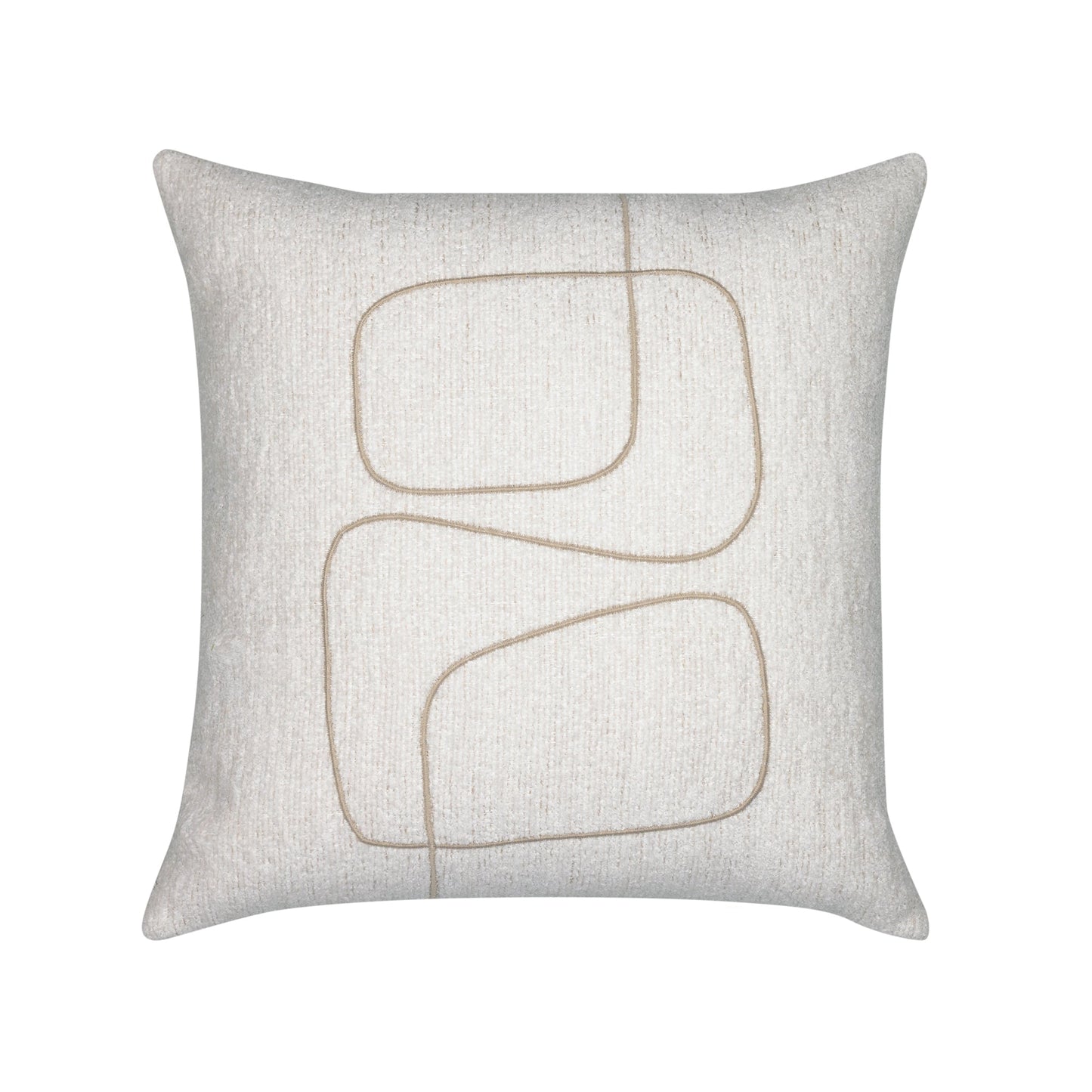 Elaine Smith 20 Square Pillow Linear Luxe Oyster, image 1