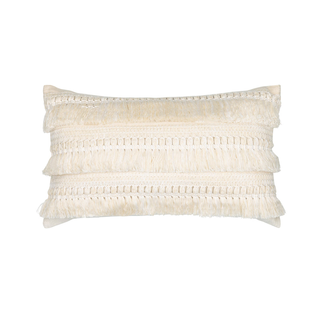 Elaine Smith Cascade Crema Lumbar Pillow