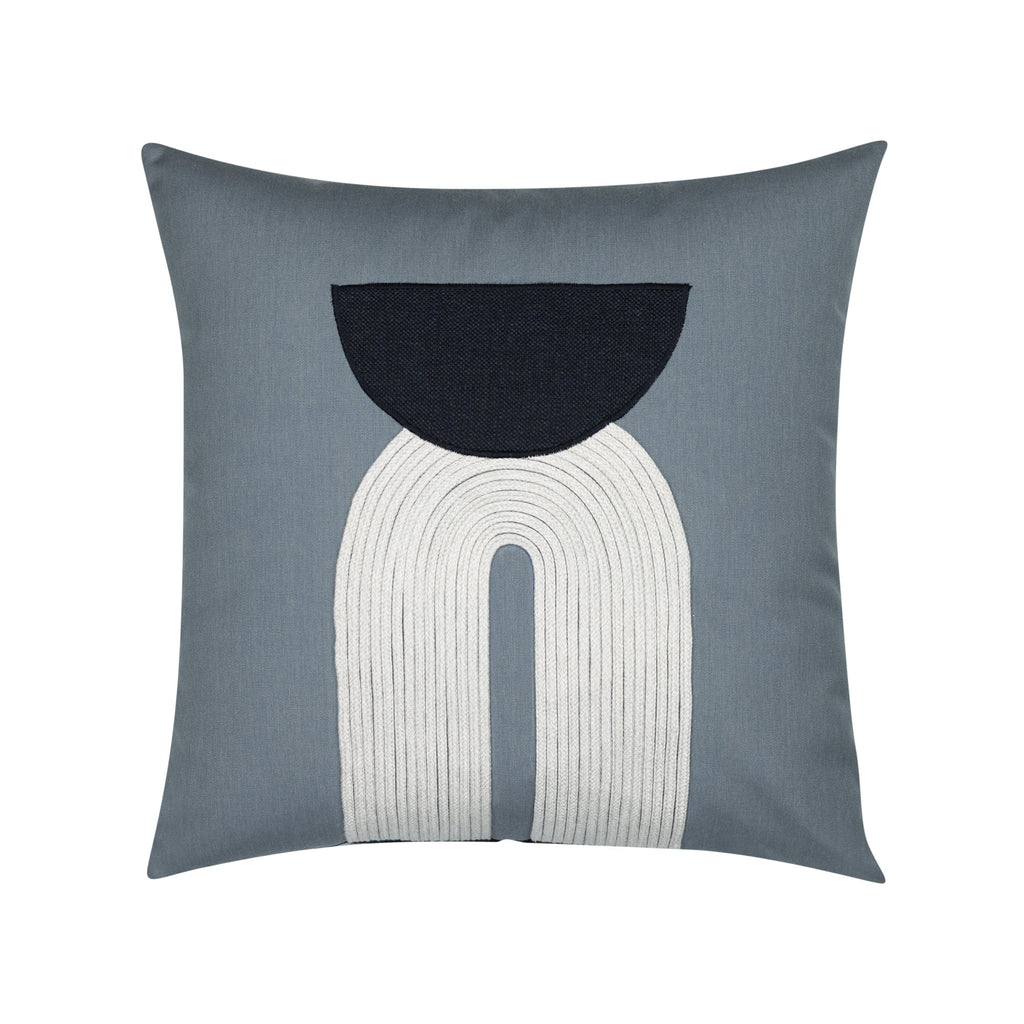 Elaine Smith 20 Square Pillow Modern Balance Slate