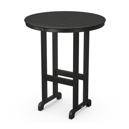 
                  36 Round Farmhouse Bar Table Black - Image 2
                