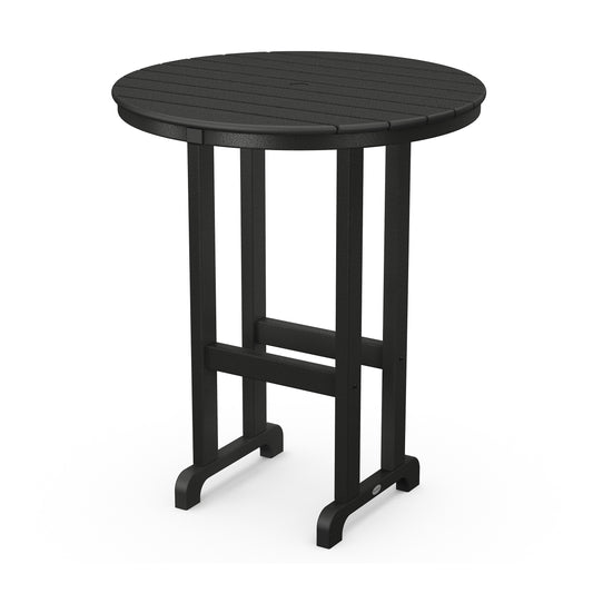 36 Round Farmhouse Bar Table Black