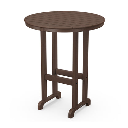 
                  36 Round Farmhouse Bar Table Mahogany - Image 4
                