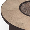 42 Round Chat Height Capri Fire Pit Canyon Taupe Top Detail