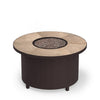 42 Round Chat Height Capri Fire Pit Canyon Taupe Top